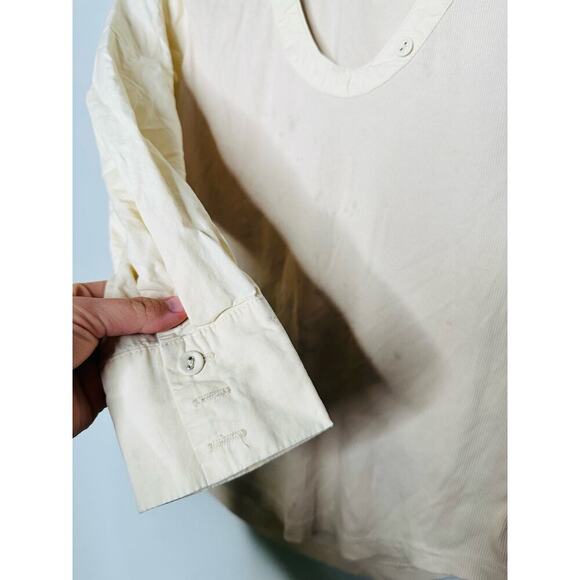 AREA STARS Off White Knit Sweater Scoop Neck Puff Long Sleeves Sweater Size M - Picture 10 of 10